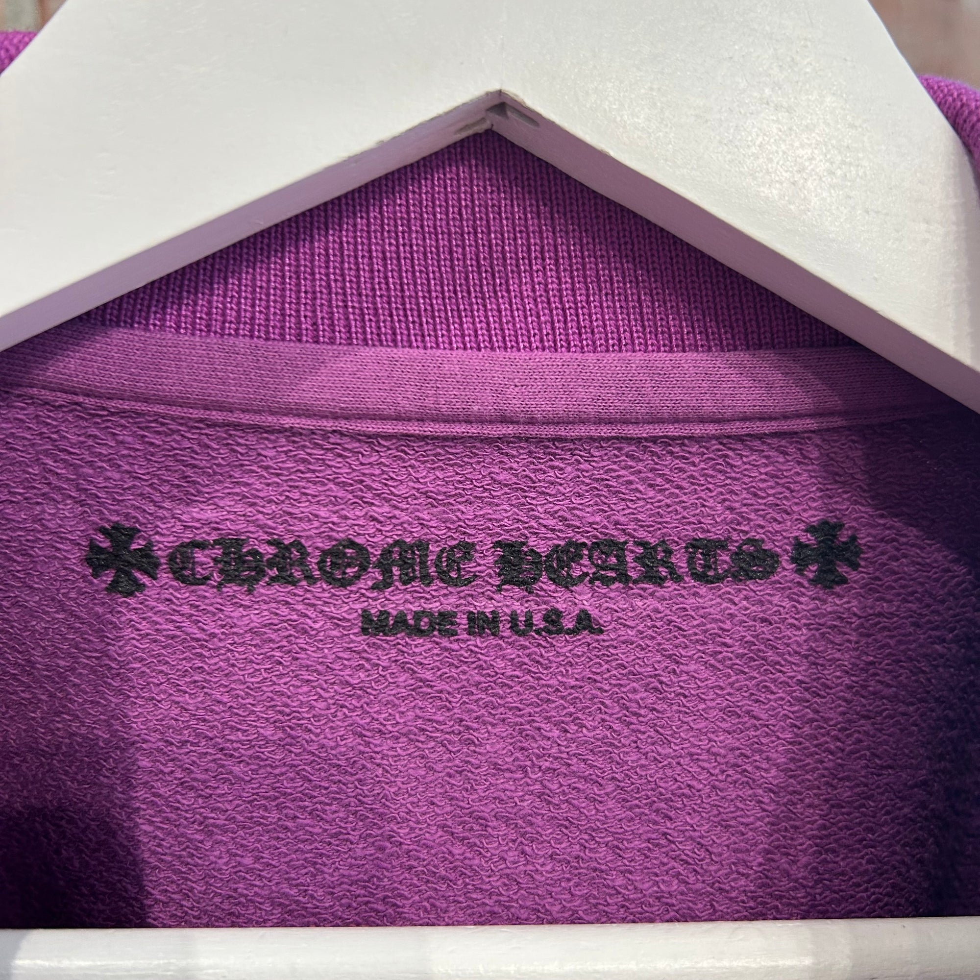 CHROME HEARTS MATTY BOY "MORE NOT LESS" POLO ‘PURPLE’