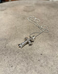 CHROME HEARTS DOUBLE CROSS PENDANT ‘SILVER’