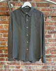 THE ROW SILK TANSY SHIRT ‘GREY’