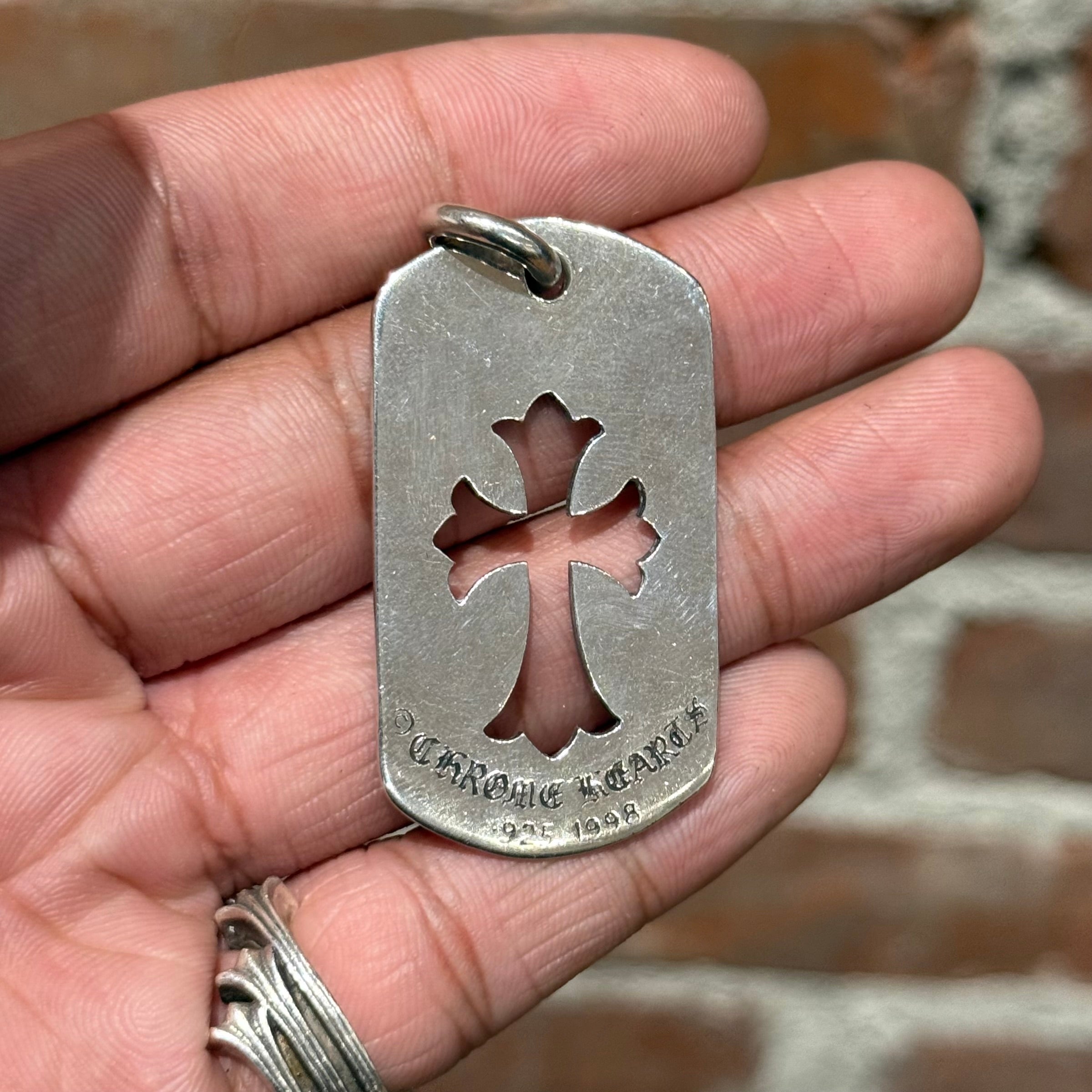 CHROME HEARTS LARGE CROSS DOGTAG 'SILVER' – Sadō Room