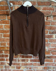 VUJA DÉ CASHMERE BLEND QUARTER ZIP ‘COFFEE’