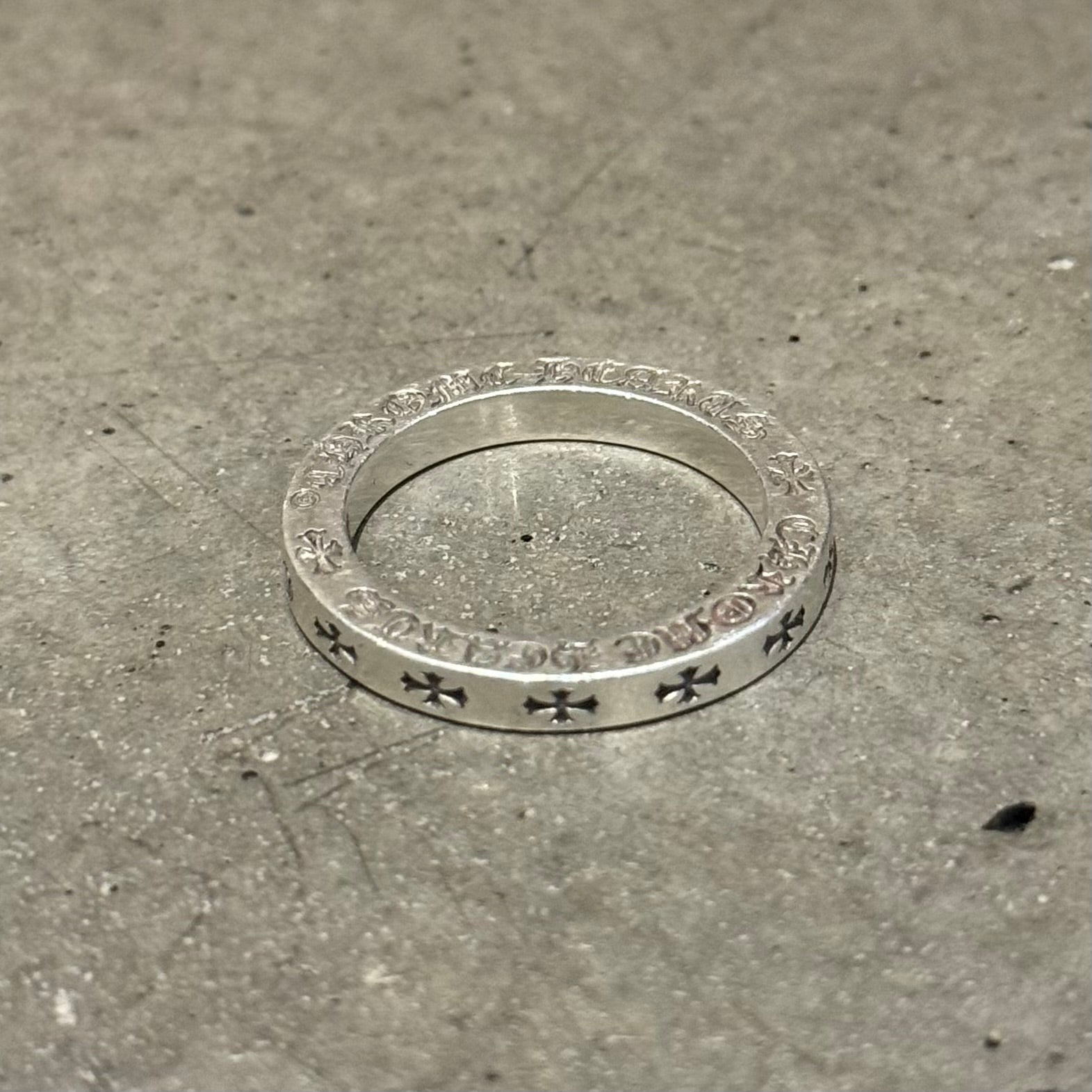 CHROME HEARTS 3MM LAS VEGAS F*CK YOU 3MM SPACER RING ‘SILVER’