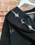 THUG CLUB BONE KNIT CARDIGAN ‘BLACK’