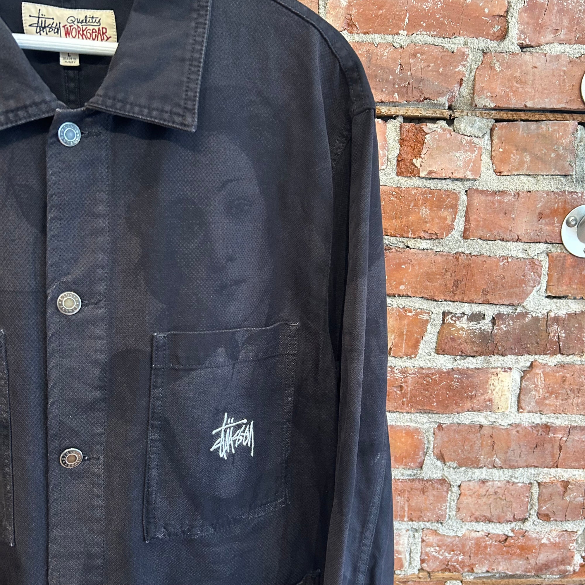 STUSSY WORKWEAR VENUS CHORE JACKET ‘BLACK’