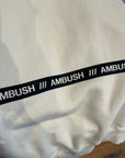 AMBUSH LOGO BLOCK CREWNECK ‘CREAM’