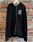 CHROME HEARTS EYE CHART MULTI-LOGO ZIP HOODIE ’BLACK’