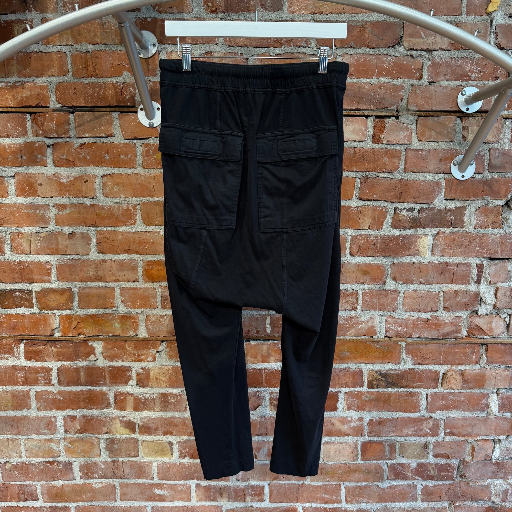 RICK OWENS DRKSDHW DROP CROTCH SWEATPANTS ‘BLACK’