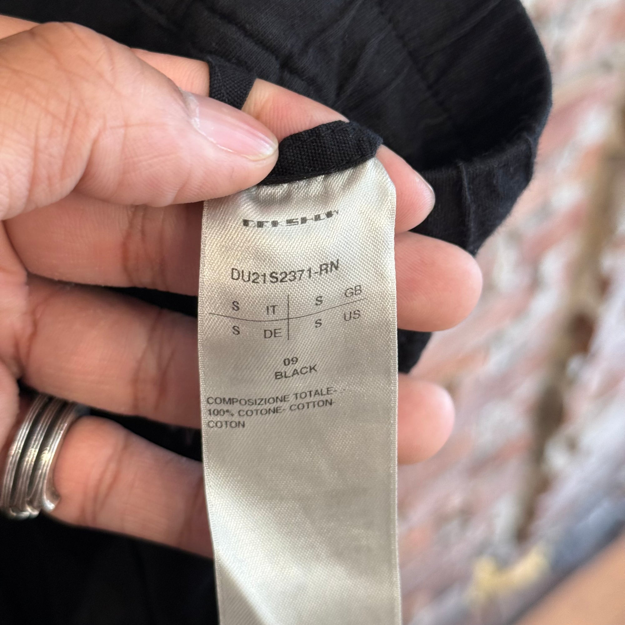 RICK OWENS DRKSHDW JERSEY CREATCH CARGO PANTS (S) ‘BLACK’