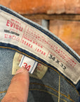 EVISU LOT 005 OFFSET GULL PRINT DENIM ‘BLUE/IVORY’
