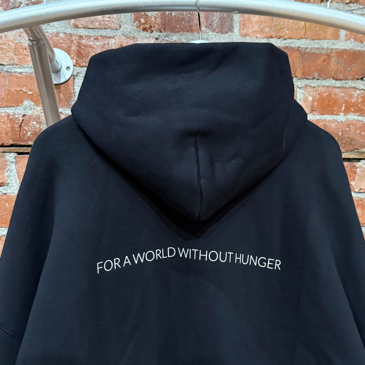BALENCIAGA FW24 WORLD FOOD PROGRAMME ZIP HOODIE ‘BLACK’