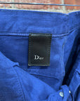DIOR SS09 PLAINSPHÈRE LUSTER KVA GOLD WAXED DENIM JEANS ‘BLUE/GOLD’