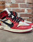 OFF WHITE X JORDAN 1 "THE 10" CHICAGO HIGH SNEAKERS ‘WHITE/RED’