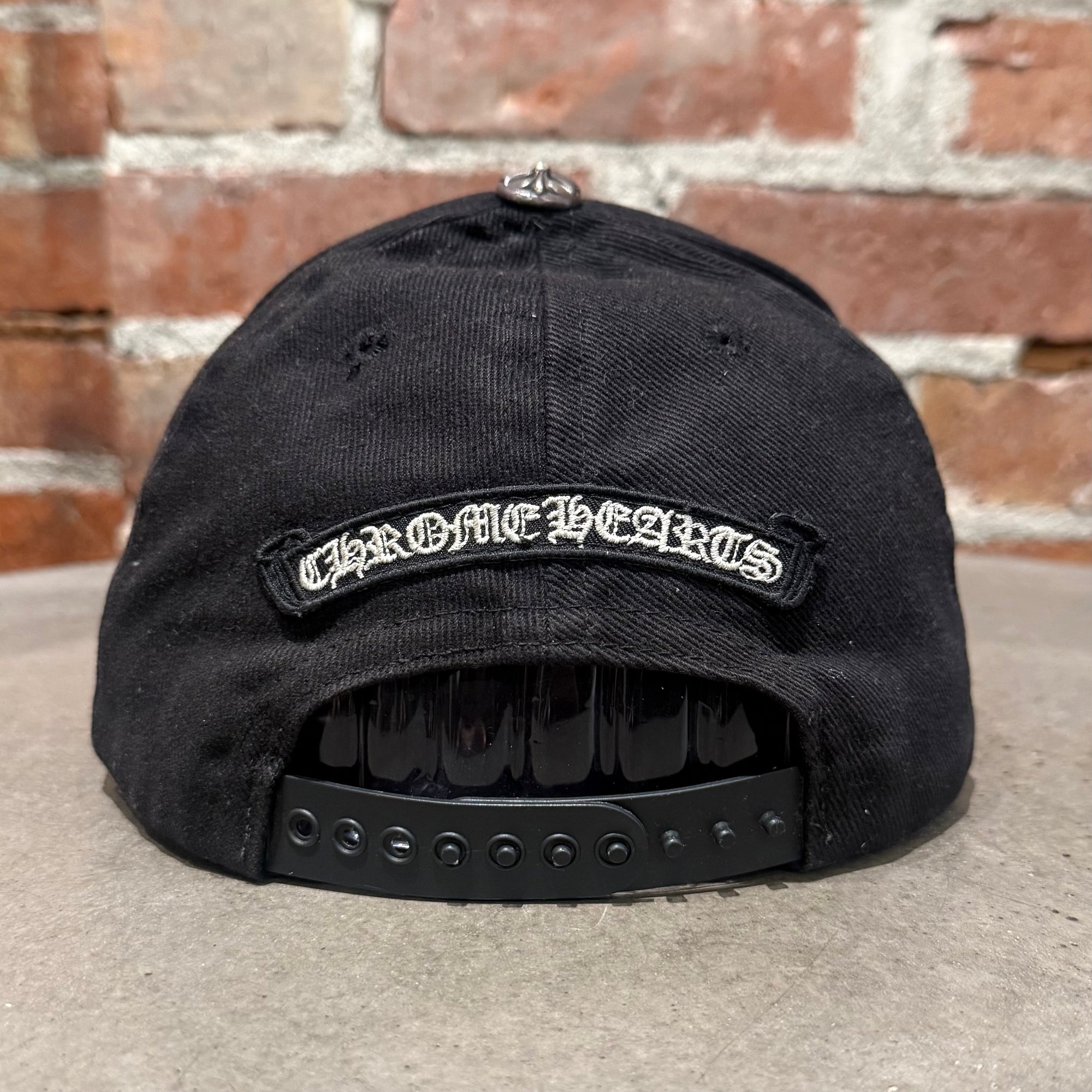 CHROME HEARTS HORSESHOE DENIM HAT ‘BLACK’