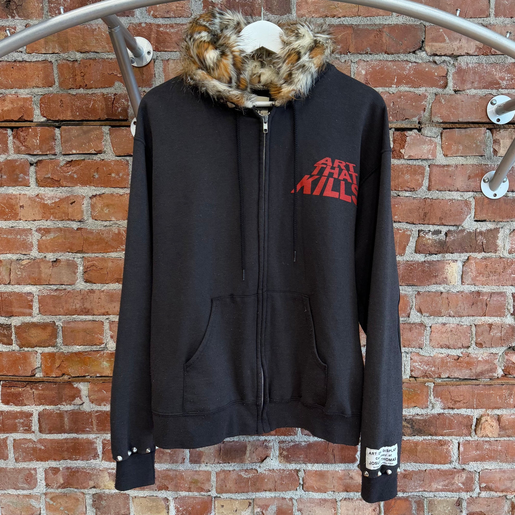 GALLERY DEPT. ATK G-PATCH FUR ZIP HOODIE ‘MULTI’
