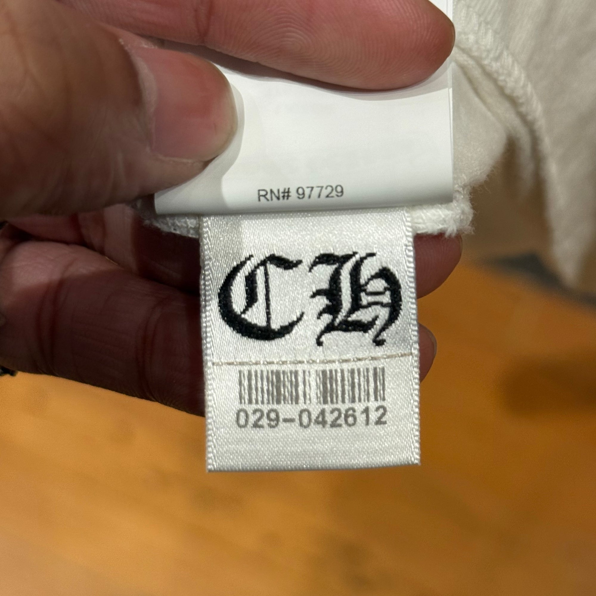 CHROME HEARTS EYE CHART POCKET LONGSELEEVE ‘WHITE’