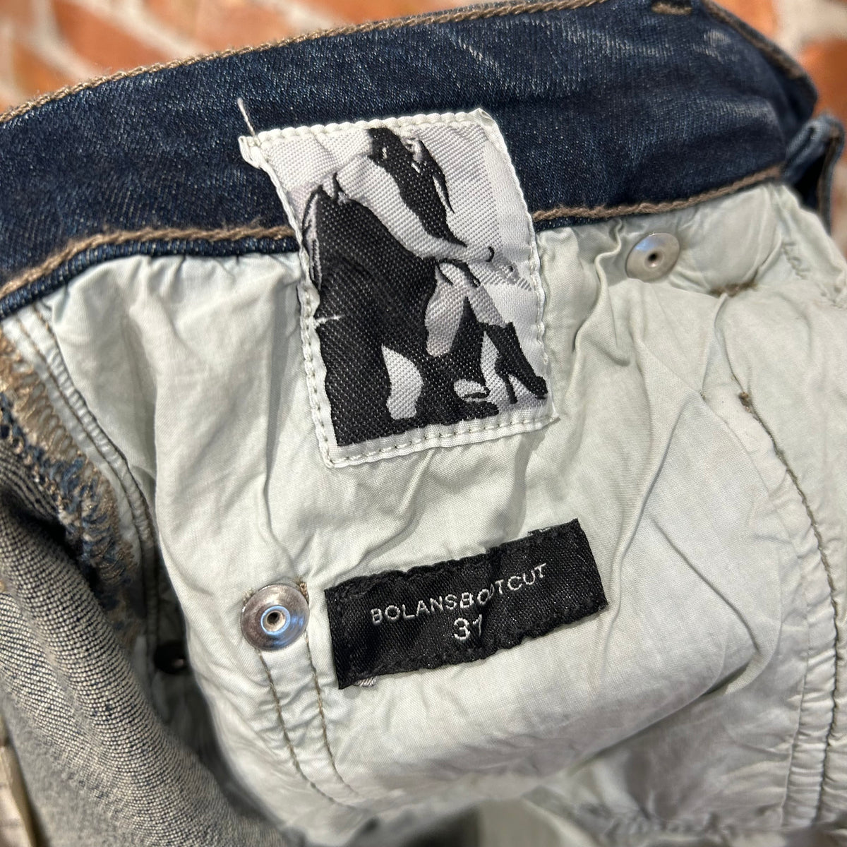 RICK OWENS FW24 PORTERVILLE DRKSHDW BOLAN BOOTCUT JEANS ‘SKY’