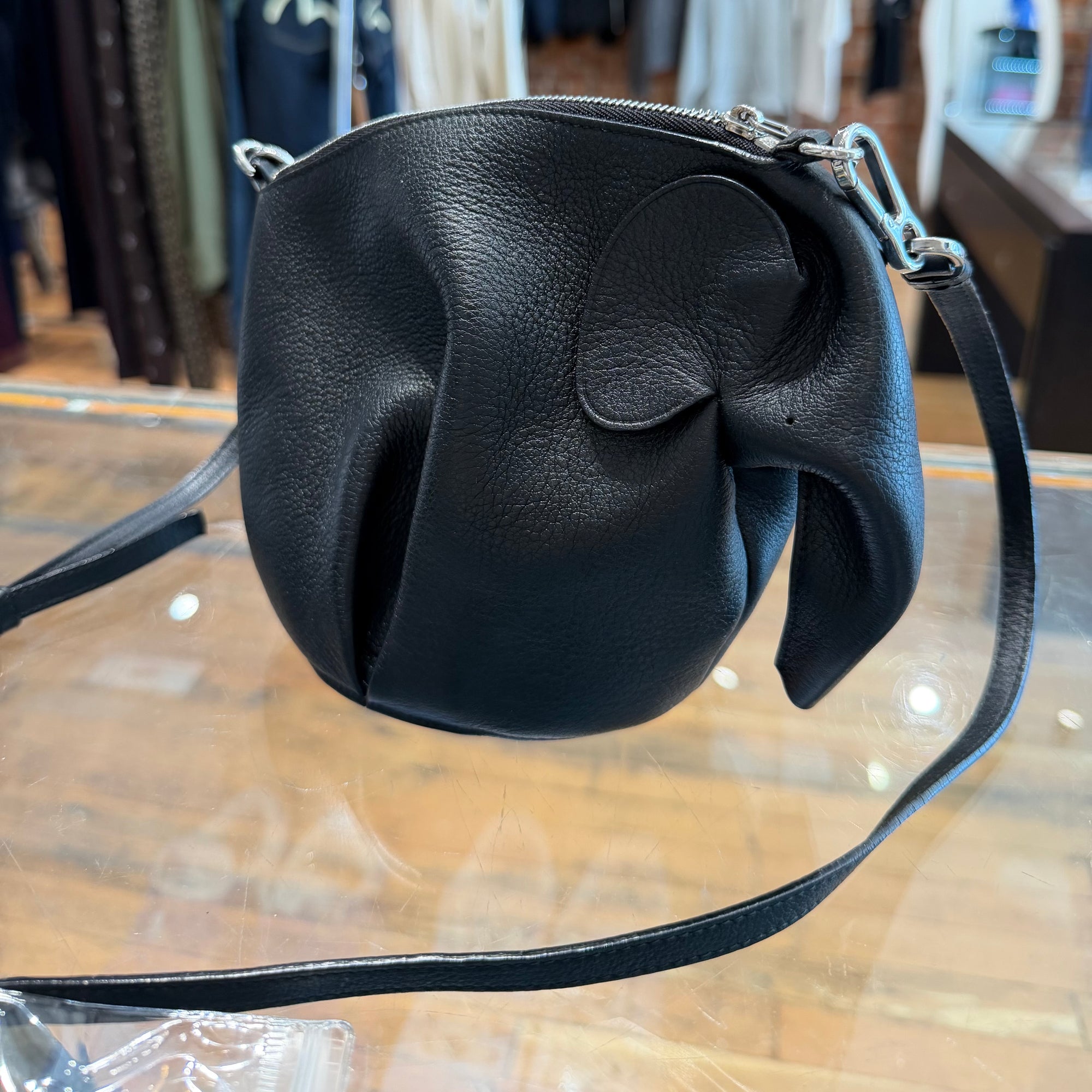 LOEWE ELEPHANT CALFSKIN MINI BAG ‘BLACK’