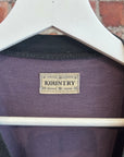 KAPITAL KOUNTRY 2-TONE SKELETON JUMBO TEE ‘BLACK/PURPLE’