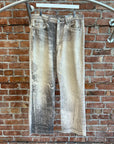 OUR LEGACY THIRD CUT PRINTED DENIM ‘WHITE/BLACK’