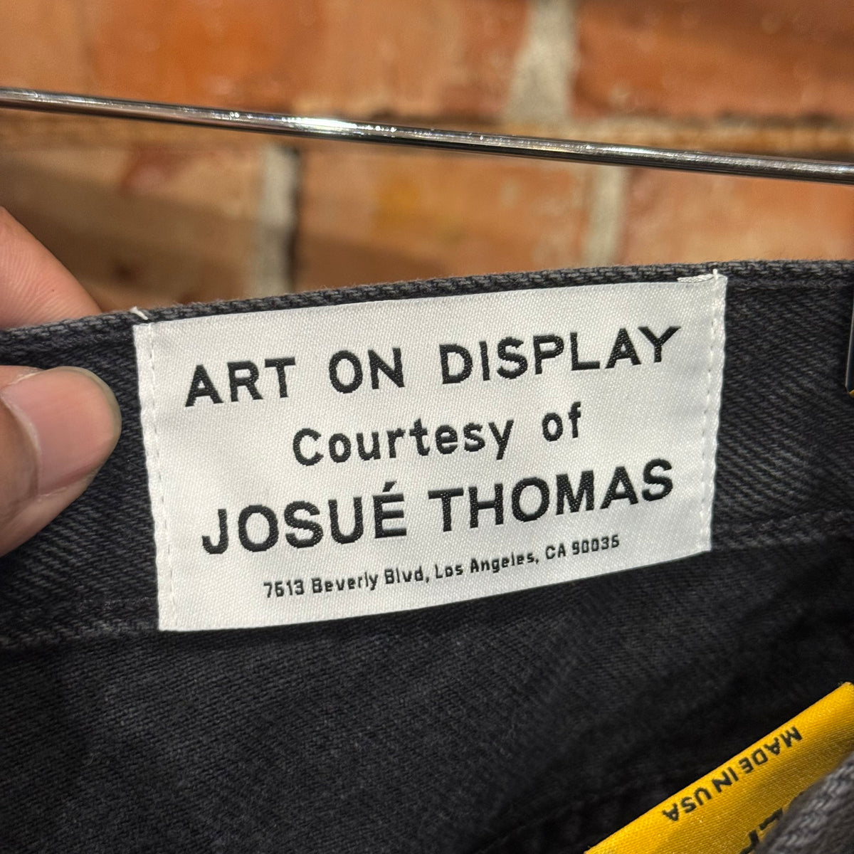 GALLERY DEPT. TWISTED WIDE LEG DENIM ‘BLACK’