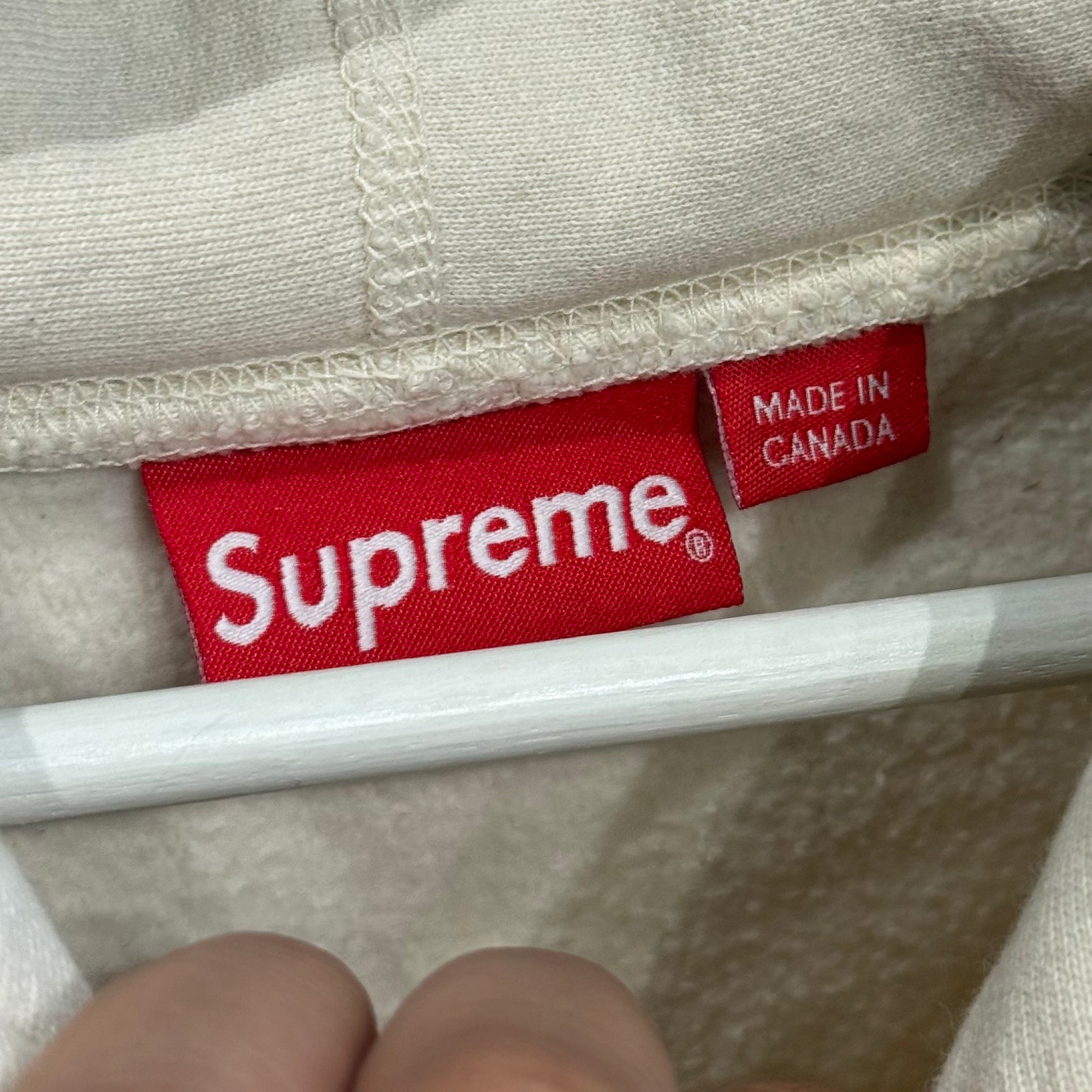 SUPREME FW20 CROSS BOX LOGO HOODIE ‘CREAM’
