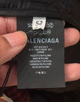BALENCIAGA FW18 OVERSIZED QUILTED FLANNEL JACKET ‘MULTI’