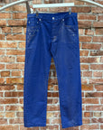 DIOR SS09 PLAINSPHÈRE LUSTER KVA GOLD WAXED DENIM JEANS ‘BLUE/GOLD’