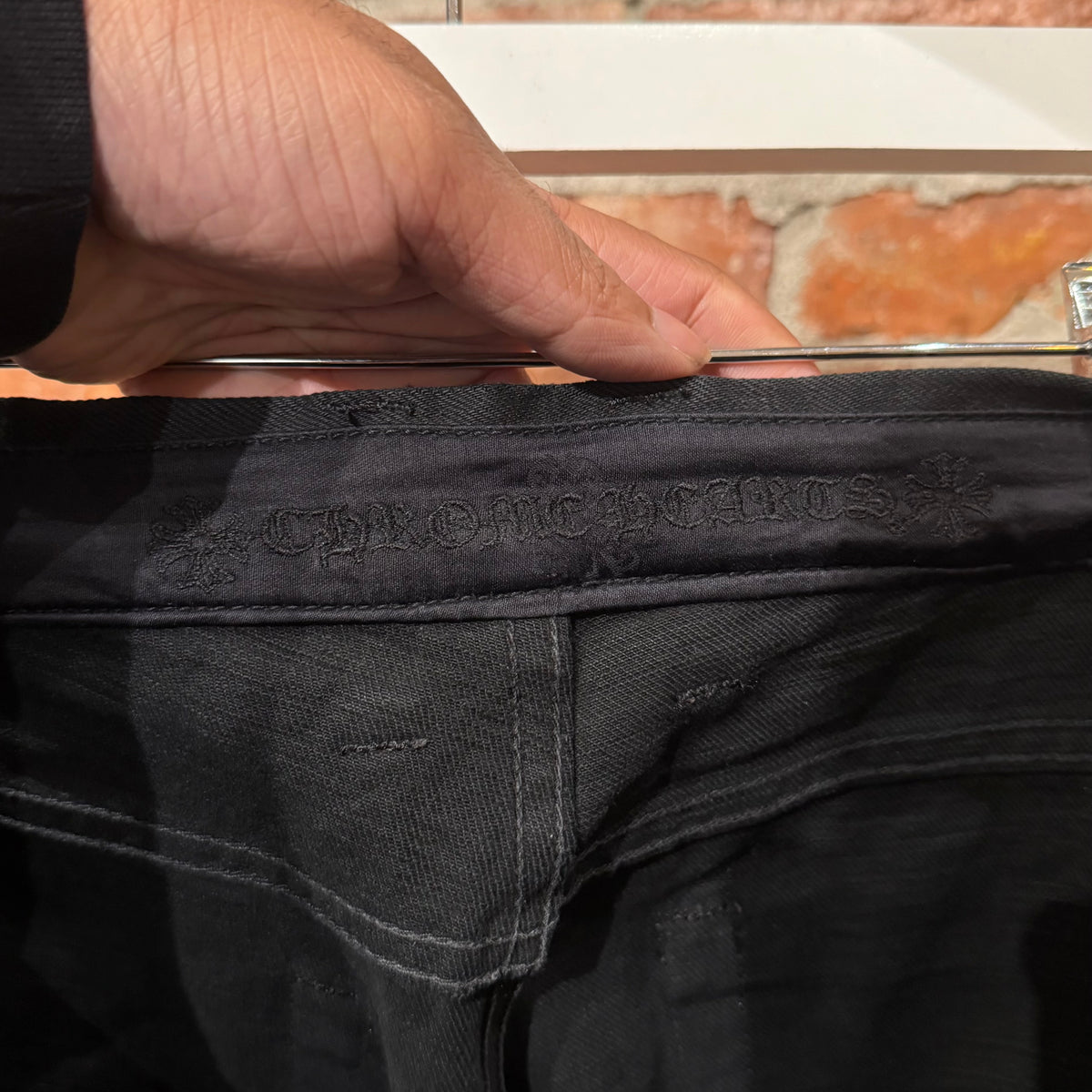 CHROME HEARTS 5 POCKET JAPANESE SELVEDGE DENIM ‘BLACK’