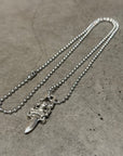 CHROME HEARTS MODERN DAGGER NECKLACE ‘SILVER’