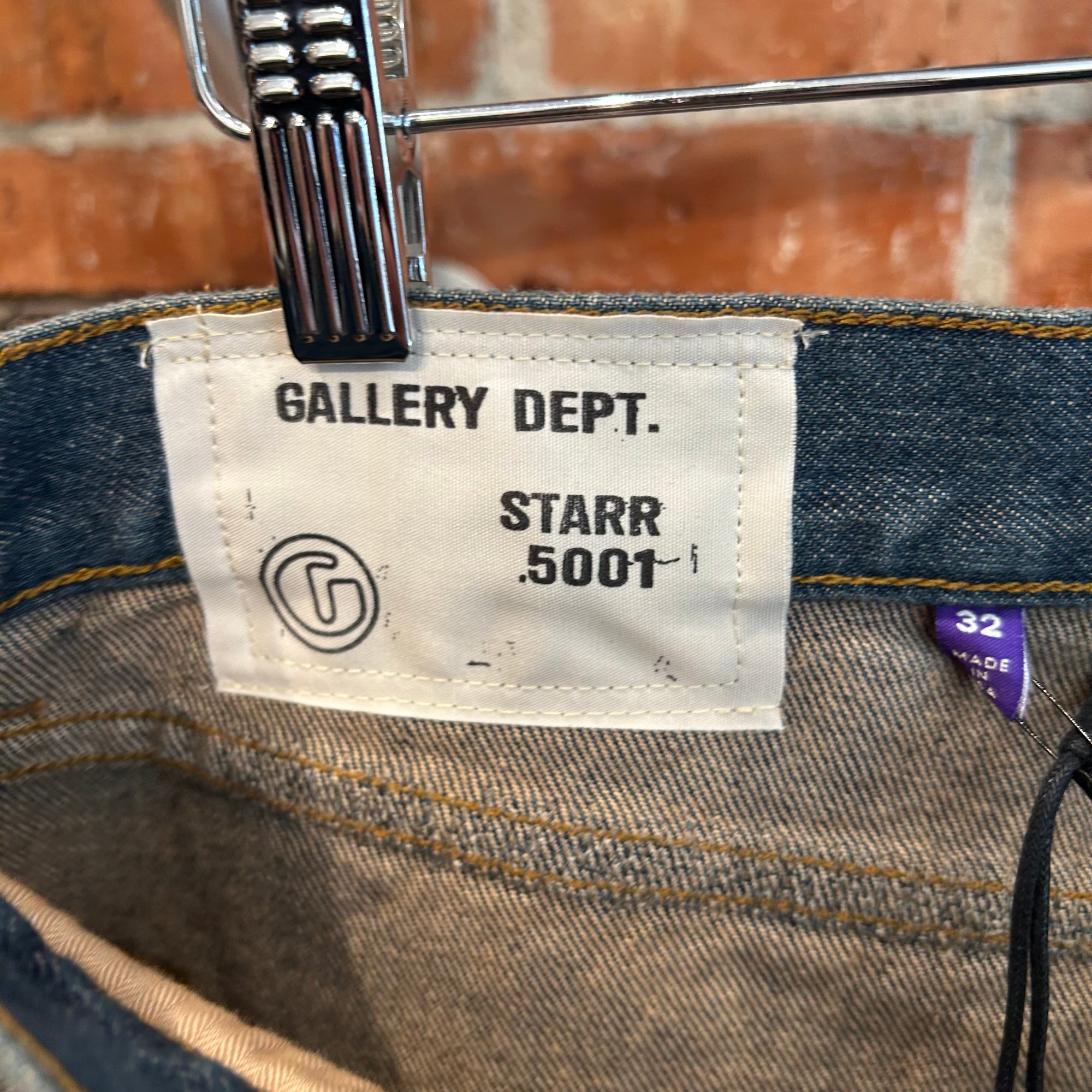 GALLERY DEPT. STARR 5001 MUDWASH DENIM ‘DARK BLUE’