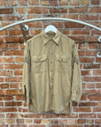 VINTAGE 60/70’s PEACE SIGN MILITARY SHIRT ‘TAN’