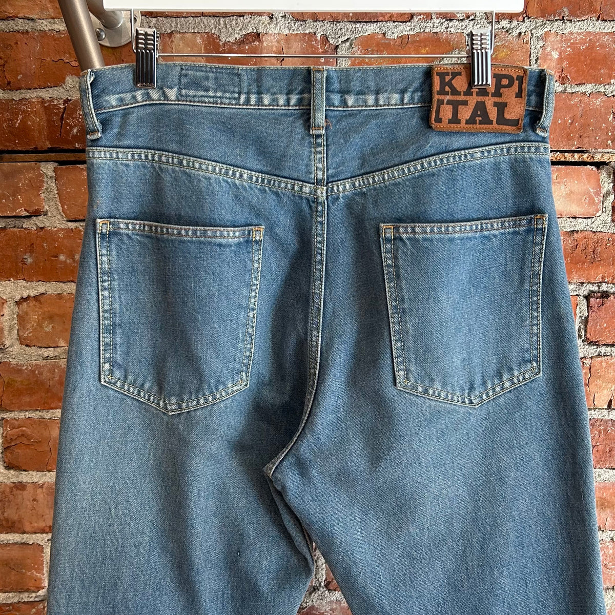 KAPITAL KOUNTRY OKABILLY FLARED PATCHWORK DENIM ‘BLUE’