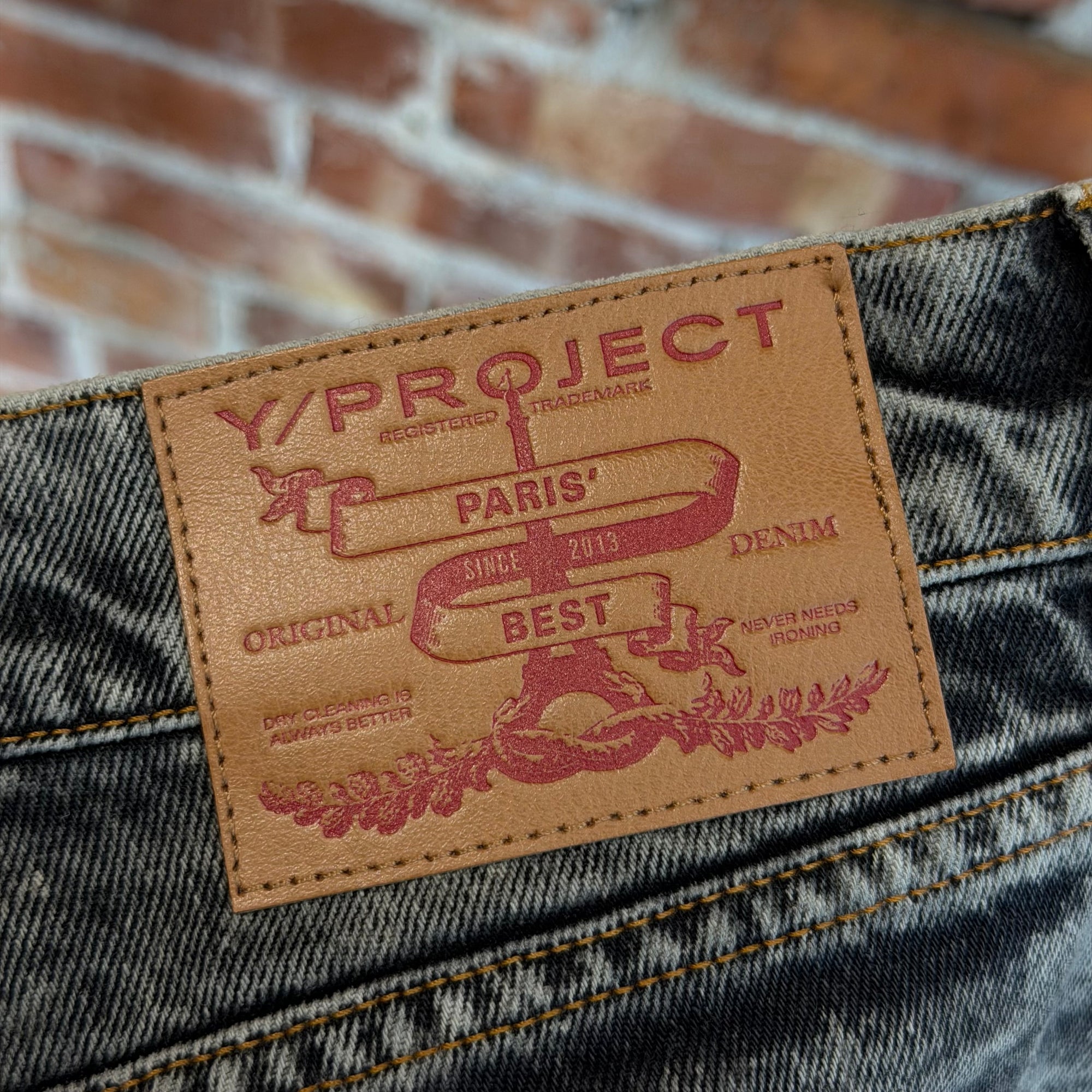 Y-PROJECT EVERGREEN BAGGY FIT WIRE LEG DENIM ‘SLATE’