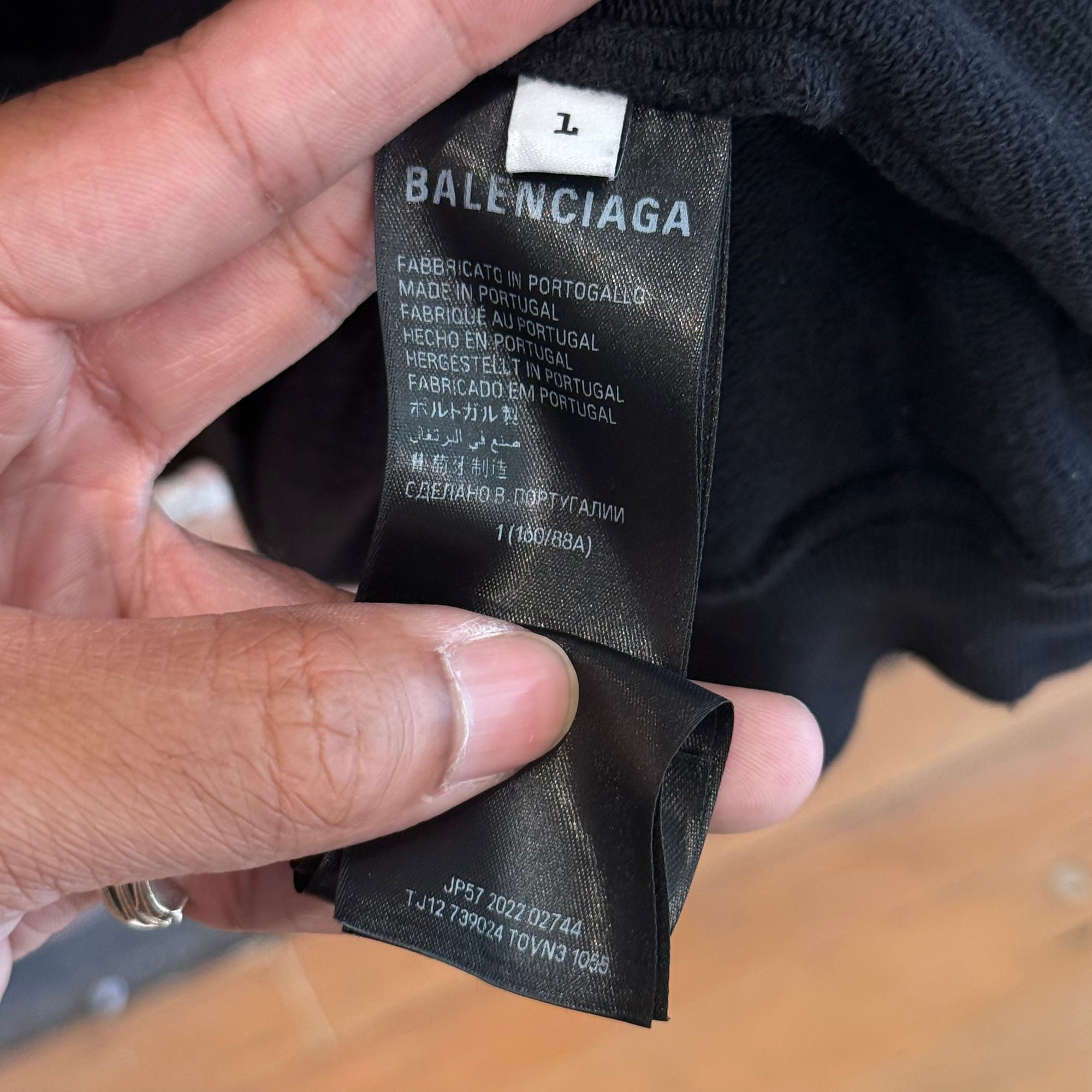BALENCIAGA SS23 SKATER GRAFFITI HOODIE ‘BLACK’