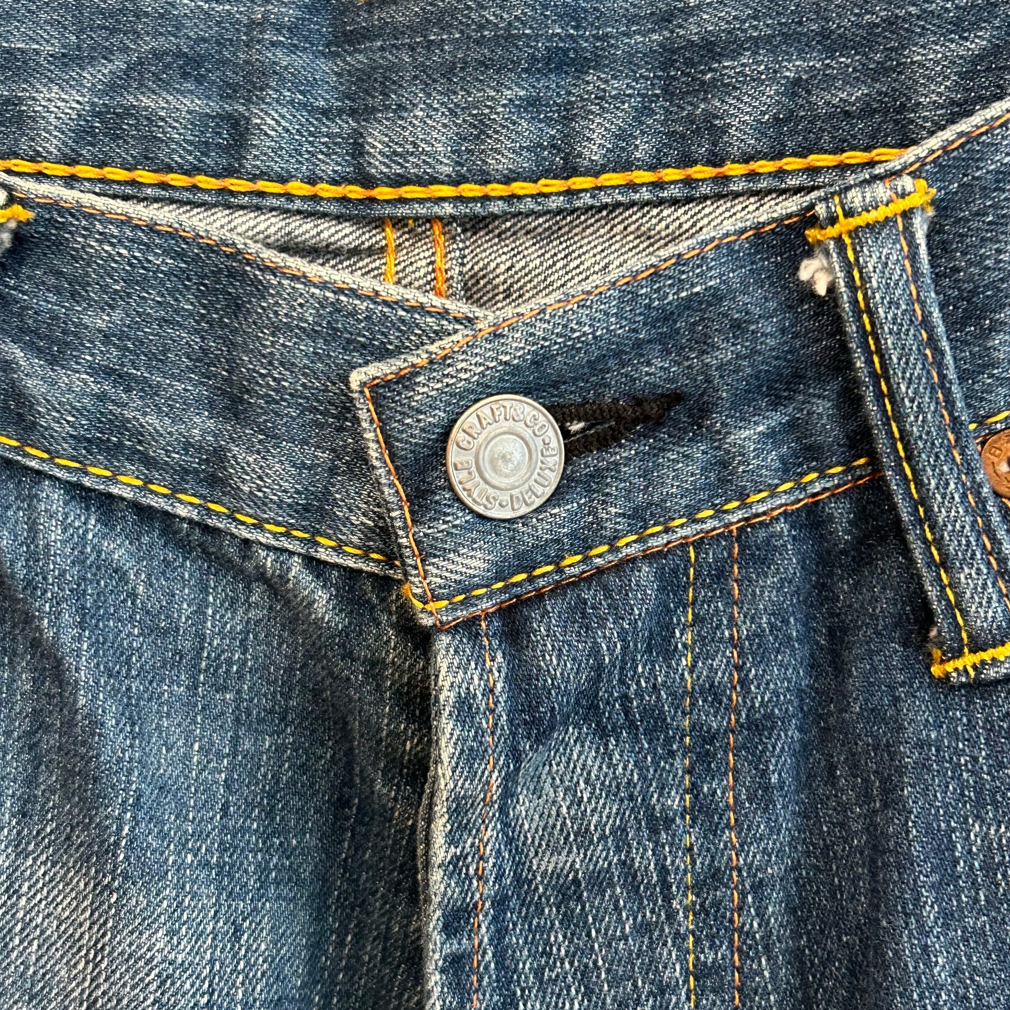 EVISU CLASSIC CUT SHORTS 'VINTAGE BLUE'