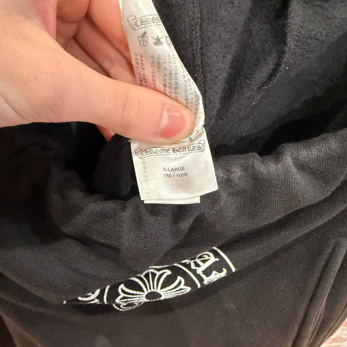 CHROME HEARTS HORSESHOE SCRIPT SWEATPANTS ‘BLACK’