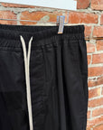 RICK OWENS POPLIN DROP CROTCH DRAWSTRING PANTS ‘BLACK’