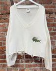 DOUBLET SS19 ALLIGATOR 3D PATCH KNIT SWEATER ‘WHITE’