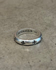 CHROME HEARTS NGTV PLUS BAND RING ‘SILVER’