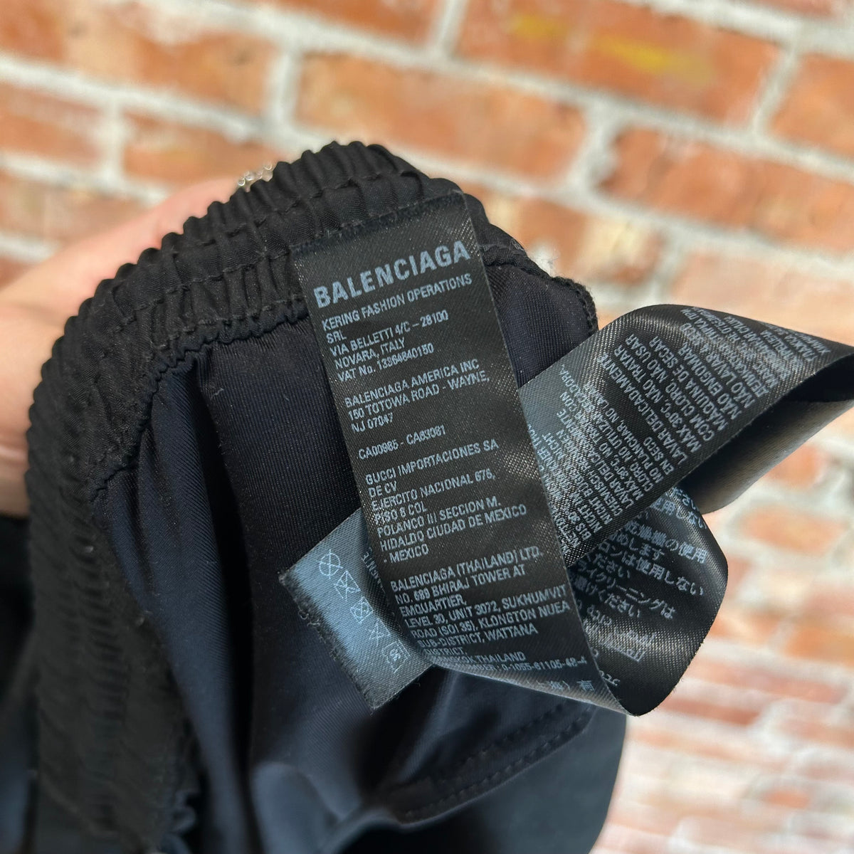 BALENCIAGA SS21 HOTELS &amp; RESORT SWIM SHORTS ‘BLACK’