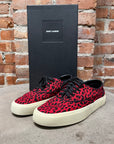 SAINT LAURENT PARIS BABYCAT VENICE SNEAKERS ‘BLACK/RED’