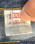EVISU GENES THIN GULL SLIM STRAIGHT DENIM ‘FADED INDIGO/WHITE’
