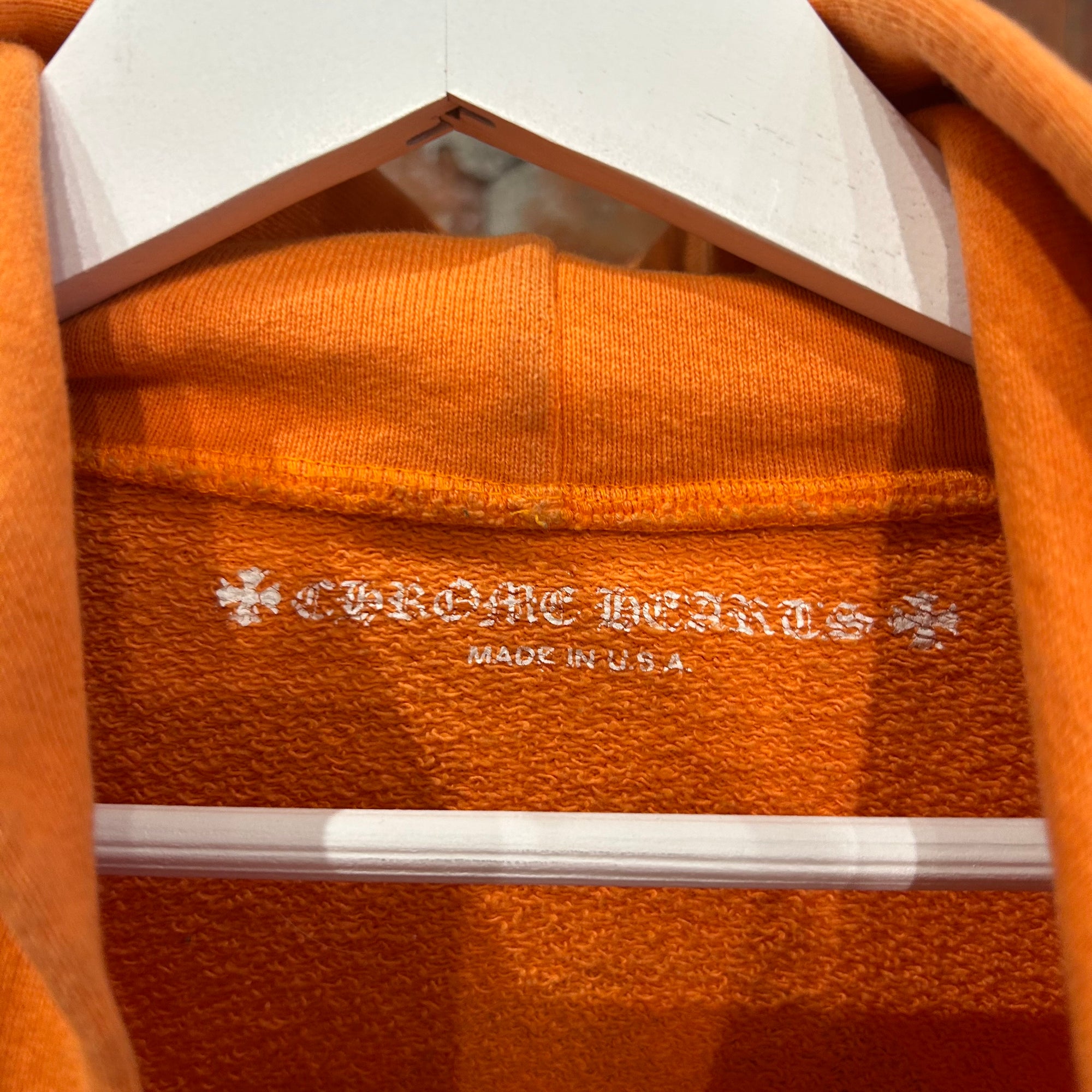 CHROME HEARTS MATTY BOY BUILD PULLOVER HOODIE ‘ORANGE’