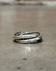 CHROME HEARTS TINY-E TRINITY RING ‘SILVER’