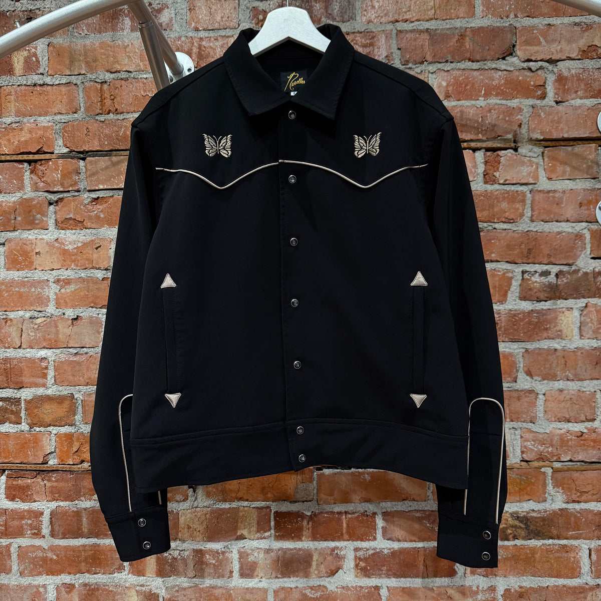 NEEDLES WESTERN SHIRT JACKET ‘BLACK/SILVER’