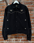 NEEDLES WESTERN SHIRT JACKET ‘BLACK/SILVER’