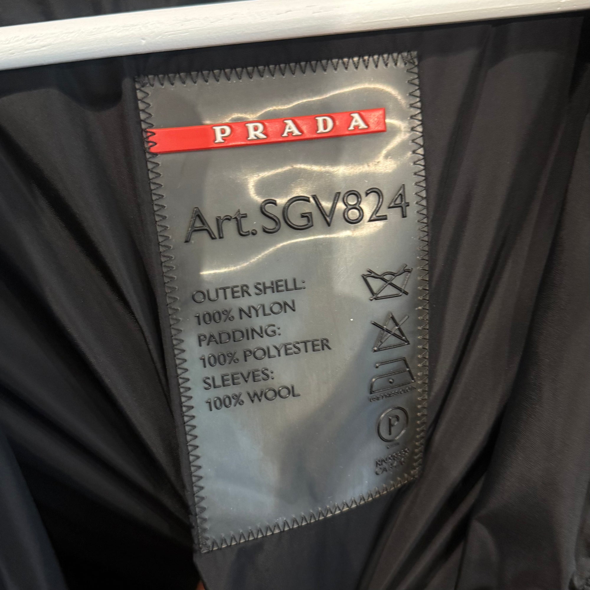 PRADA FW08 LINEA ROSSA TECHNICAL HYBRID JACKET ‘BLACK’