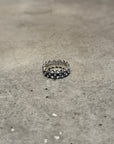 CHROME HEARTS DOUBLE PYRAMID RING ‘SILVER’