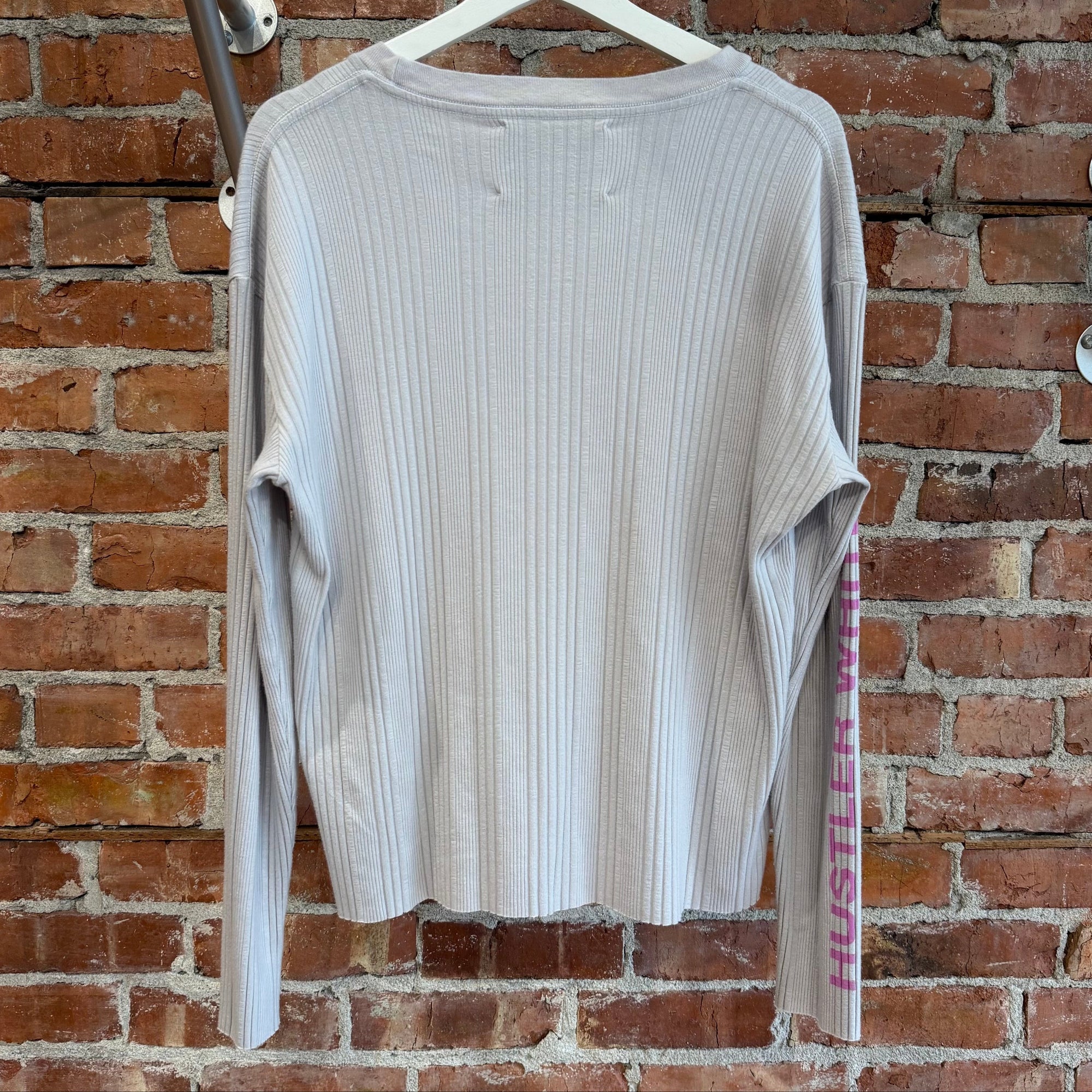 PALY HOLLYWOOD SS26 HUSTLR PATCH LONGSLEEVE ‘GREY’