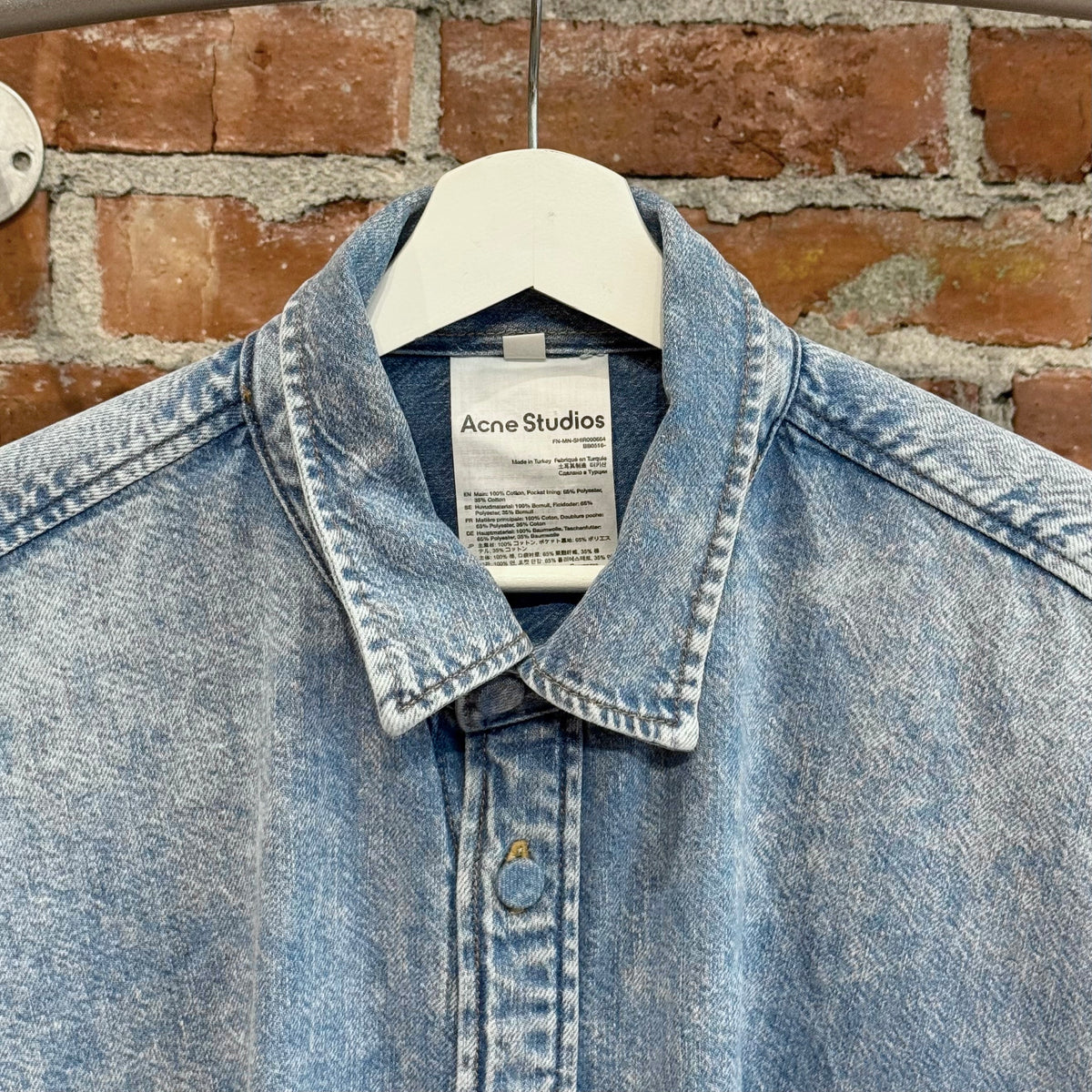 ACNE STUDIOS OVERSIZED DENIM SHIRT JACKET ‘LIGHT WASH’